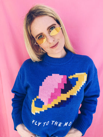 Fly To The Moon Sweater