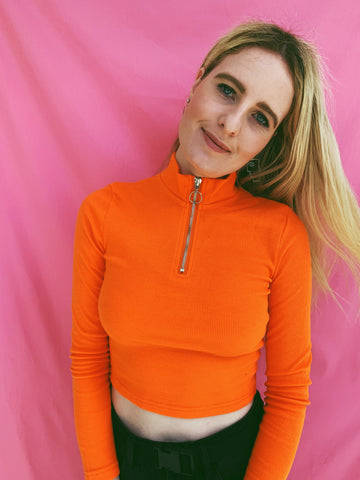 Orange Crush Turtle Neck