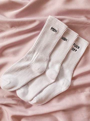 Sassy Socks- FUCK OFF